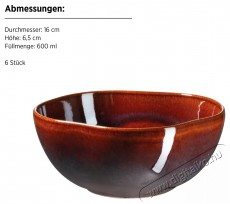 M&auml;ser 16 cm 6 darab, TROPICAL CORDELIA Konyhai term&eacute;kek - &Eacute;tk&eacute;szlet - T&aacute;ny&eacute;r k&eacute;szlet - 527477