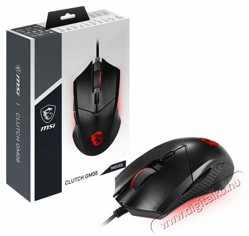 MSI CLUTCH GM08 (S12-0401800-CLA) GAMER EG&Eacute;R Iroda &eacute;s sz&aacute;m&iacute;t&aacute;stechnika - Eg&eacute;r - Vezet&eacute;kes eg&eacute;r - 497053