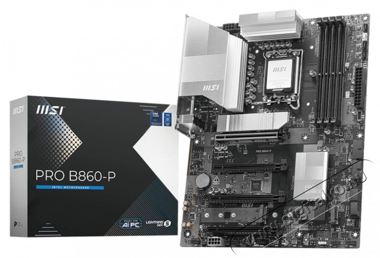 MSI PRO B860-P Intel B860 LGA1851 ATX alaplap Iroda &eacute;s sz&aacute;m&iacute;t&aacute;stechnika - Egy&eacute;b sz&aacute;m&iacute;t&aacute;stechnikai term&eacute;k - 507129