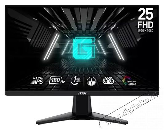 MSI 24,5 G255F Rapid FHD IPS 180Hz DP/HDMI LED gamer monitor Iroda &eacute;s sz&aacute;m&iacute;t&aacute;stechnika - Monitor - Monitor - 508343