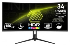MSI 34 Gaming 342CQR E2 UWQHD VA LED 180Hz HDMI/DP &iacute;velt gamer monitor Iroda &eacute;s sz&aacute;m&iacute;t&aacute;stechnika - Monitor - 21:9 Ultrawide monitor - 514827