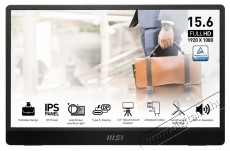 MSI PRO MP161 E2 hordozhat&oacute; IPS, 15,6 Full HD, 60 Hz, 2 x USB Type C &eacute;s mini-HDMI, 4 ms, hangsz&oacute;r&oacute; Iroda &eacute;s sz&aacute;m&iacute;t&aacute;stechnika - Monitor - Monitor - 534422