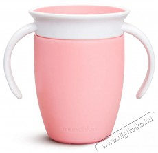 Munchkin 360 tanulópohár + cseppmentes szelep, 207 ml - rózsaszín Szépségápolás / Egészség - Baba mama termék - Cumisüveg / bébiétel melegítő - 521753