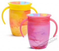 Munchkin Miracle 360 Tie Dye Cup Tropical - s&aacute;rga, r&oacute;zsasz&iacute;n, 2db, 207ml Sz&eacute;ps&eacute;g&aacute;pol&aacute;s / Eg&eacute;szs&eacute;g - Baba mama term&eacute;k - Cumis&uuml;veg / b&eacute;bi&eacute;tel meleg&iacute;tő - 521754