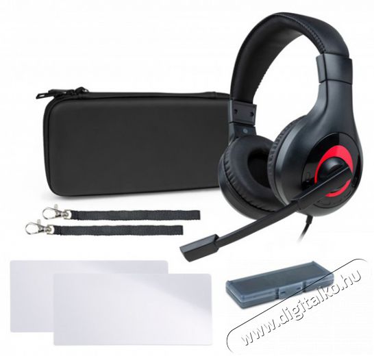 NACON Essential Pack Nintendo Switch fekete headset csomag Audio-Video / Hifi / Multim&eacute;dia - F&uuml;l &eacute;s Fejhallgat&oacute;k - Fejhallgat&oacute; mikrofonnal / headset - 415818