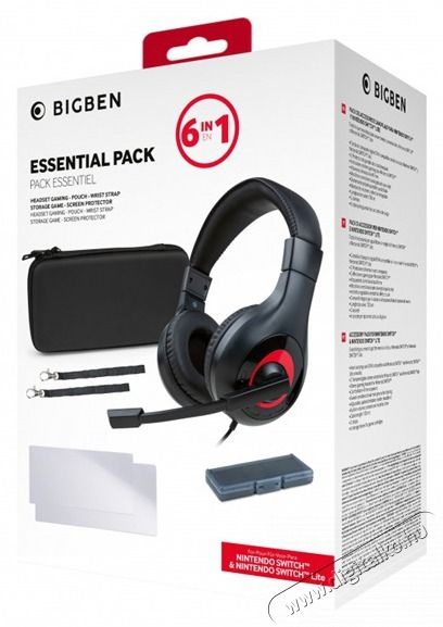 NACON Essential Pack Nintendo Switch fekete headset csomag Audio-Video / Hifi / Multim&eacute;dia - F&uuml;l &eacute;s Fejhallgat&oacute;k - Fejhallgat&oacute; mikrofonnal / headset - 415818