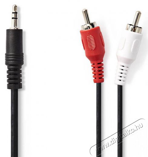 Nedis CAGP22200BK15 audi&oacute; k&aacute;bel - 1.5 m&eacute;ter Tv kieg&eacute;sz&iacute;tők - K&aacute;bel / csatlakoz&oacute; - Jack-RCA k&aacute;bel - 366211