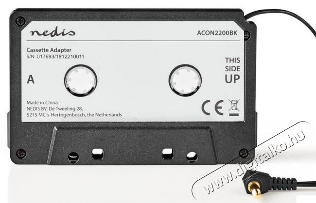 Nedis ACON2200BK Kazettaadapter aut&oacute;s magn&oacute;hoz Aut&oacute;hifi / Aut&oacute; felszerel&eacute;s - Aut&oacute; hangsug&aacute;rz&oacute; - Kieg&eacute;sz&iacute;tő - 366395