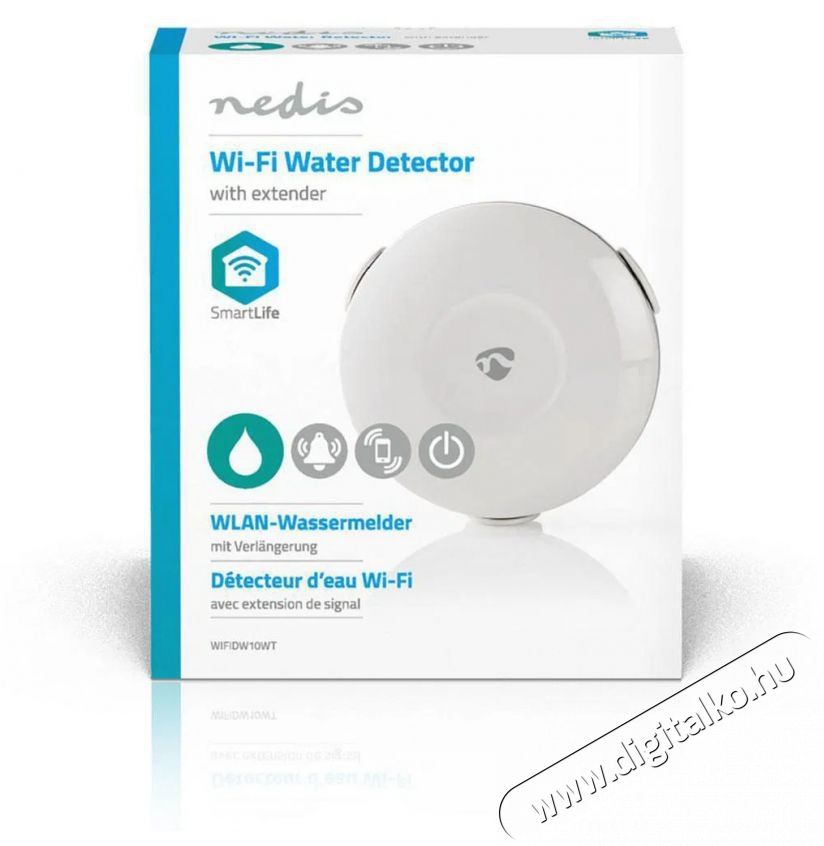 Nedis Wi-Fi Okos v&iacute;zsziv&aacute;rg&aacute;s &eacute;rz&eacute;kelő H&aacute;ztart&aacute;s / Otthon / K&uuml;lt&eacute;r - Okos otthon - Kieg&eacute;sz&iacute;tő - 521798