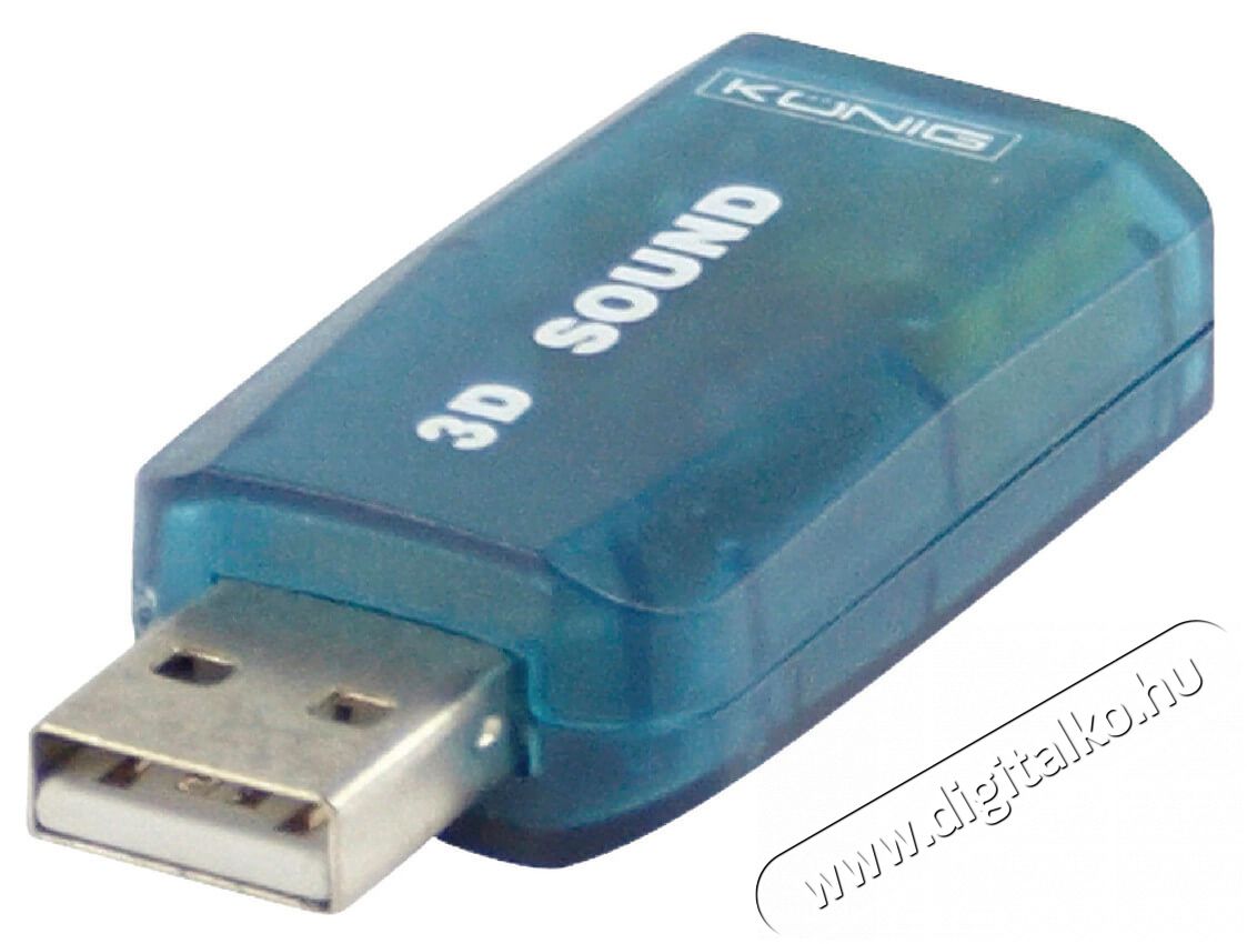 Nedis USCR10051BU USB hangk&aacute;rtya Iroda &eacute;s sz&aacute;m&iacute;t&aacute;stechnika - Sz&aacute;m&iacute;t&oacute;g&eacute;p tartoz&eacute;k - Hangk&aacute;rtya - 366308