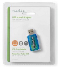 Nedis USCR10051BU USB hangk&aacute;rtya Iroda &eacute;s sz&aacute;m&iacute;t&aacute;stechnika - Sz&aacute;m&iacute;t&oacute;g&eacute;p tartoz&eacute;k - Hangk&aacute;rtya - 366308