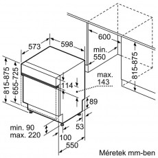 NEFF S145ECS11E be&eacute;p&iacute;thető mosogat&oacute;g&eacute;p Konyhai term&eacute;kek - Mosogat&oacute;g&eacute;p - Norm&aacute;l (60cm) be&eacute;p&iacute;thető mosogat&oacute;g&eacute;p - 364529