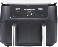 Ninja AF400EU Foodi Max Dual Zone 9,5L Forr&oacute;levegős s&uuml;tő - Fekete Konyhai term&eacute;kek - Konyhai kisg&eacute;p (s&uuml;t&eacute;s / főz&eacute;s / hűt&eacute;s / &eacute;telk&eacute;sz&iacute;t&eacute;s) - L&eacute;gkever&eacute;ses főzőg&eacute;p / elektromos kukta / multifunkci&oacute;s s&uuml;tő - 494569