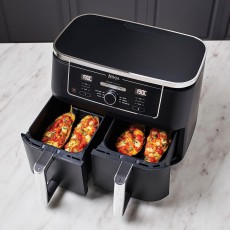 Ninja AF400EU Foodi Max Dual Zone 9,5L Forr&oacute;levegős s&uuml;tő - Fekete Konyhai term&eacute;kek - Konyhai kisg&eacute;p (s&uuml;t&eacute;s / főz&eacute;s / hűt&eacute;s / &eacute;telk&eacute;sz&iacute;t&eacute;s) - L&eacute;gkever&eacute;ses főzőg&eacute;p / elektromos kukta / multifunkci&oacute;s s&uuml;tő - 494569
