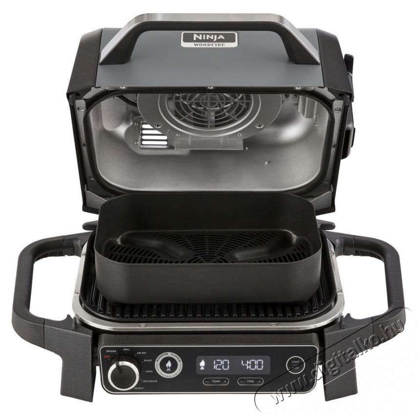 Ninja Woodfire OG701EU, Elektromos grill &eacute;s f&uuml;st&ouml;lő Konyhai term&eacute;kek - S&uuml;tő-főzőlap, tűzhely (szabadon&aacute;ll&oacute;) - Mini s&uuml;tő / mini grill / mini konyha - 501311
