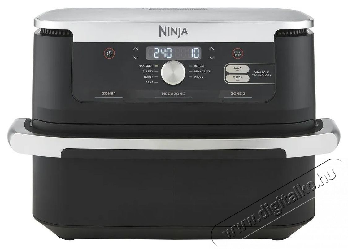 Ninja AF500EU fekete/ez&uuml;st Konyhai term&eacute;kek - Konyhai kisg&eacute;p (s&uuml;t&eacute;s / főz&eacute;s / hűt&eacute;s / &eacute;telk&eacute;sz&iacute;t&eacute;s) - Olajs&uuml;tő - 504822