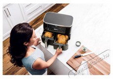 Ninja AF451EU Foodi Max Dual Zone Forr&oacute; levegős s&uuml;tő Konyhai term&eacute;kek - Konyhai kisg&eacute;p (s&uuml;t&eacute;s / főz&eacute;s / hűt&eacute;s / &eacute;telk&eacute;sz&iacute;t&eacute;s) - L&eacute;gkever&eacute;ses főzőg&eacute;p / elektromos kukta / multifunkci&oacute;s s&uuml;tő - 505529