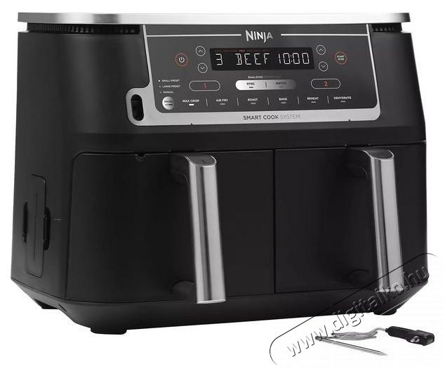 Ninja AF451EU Foodi Max Dual Zone Forr&oacute; levegős s&uuml;tő Konyhai term&eacute;kek - Konyhai kisg&eacute;p (s&uuml;t&eacute;s / főz&eacute;s / hűt&eacute;s / &eacute;telk&eacute;sz&iacute;t&eacute;s) - L&eacute;gkever&eacute;ses főzőg&eacute;p / elektromos kukta / multifunkci&oacute;s s&uuml;tő - 505529