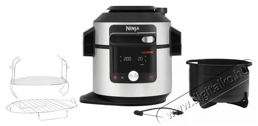 Ninja Foodi MAX 14-in-1 SmartLid OL750EU Konyhai term&eacute;kek - Konyhai kisg&eacute;p (s&uuml;t&eacute;s / főz&eacute;s / hűt&eacute;s / &eacute;telk&eacute;sz&iacute;t&eacute;s) - L&eacute;gkever&eacute;ses főzőg&eacute;p / elektromos kukta / multifunkci&oacute;s s&uuml;tő - 521840