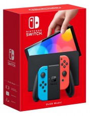Nintendo Switch OLED Modell Neon Red & Blue Joy-Con játékkonzol Iroda és számítástechnika - Játék konzol - Kiegészítő - 398566