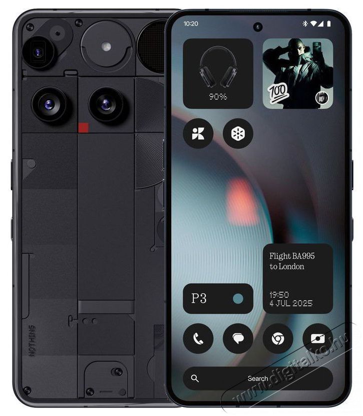 NOTHING Phone (3) 12GB/256GB Black Mobil / Kommunik&aacute;ci&oacute; / Smart - Okostelefon - Android - 527538
