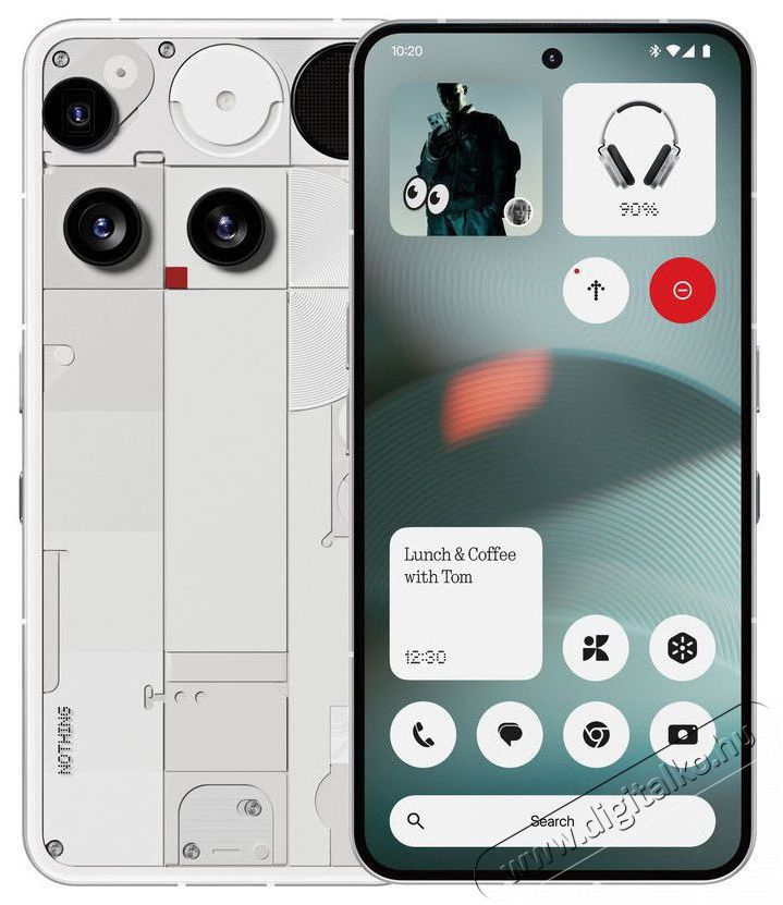 NOTHING Phone (3) 12GB/256GB White Mobil / Kommunik&aacute;ci&oacute; / Smart - Okostelefon - Android - 527539