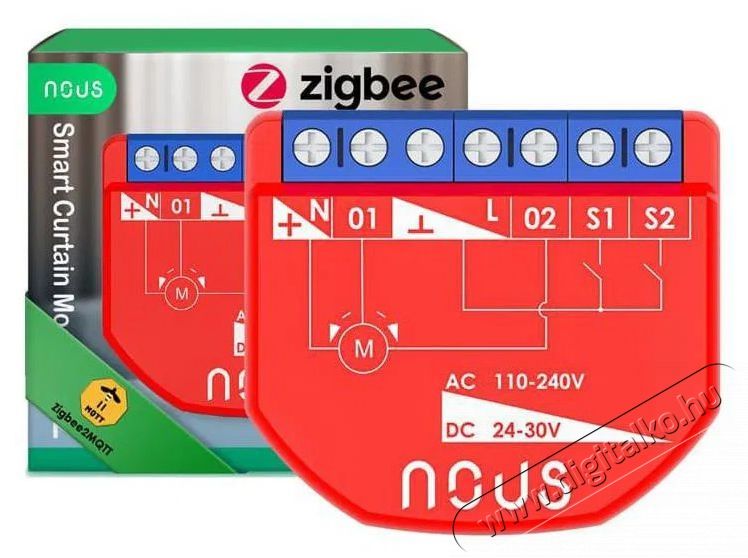 NOUS  B4Z ZigBee Okos redőnyvez&eacute;rlő modul H&aacute;ztart&aacute;s / Otthon / K&uuml;lt&eacute;r - Okos otthon - Kieg&eacute;sz&iacute;tő - 521953