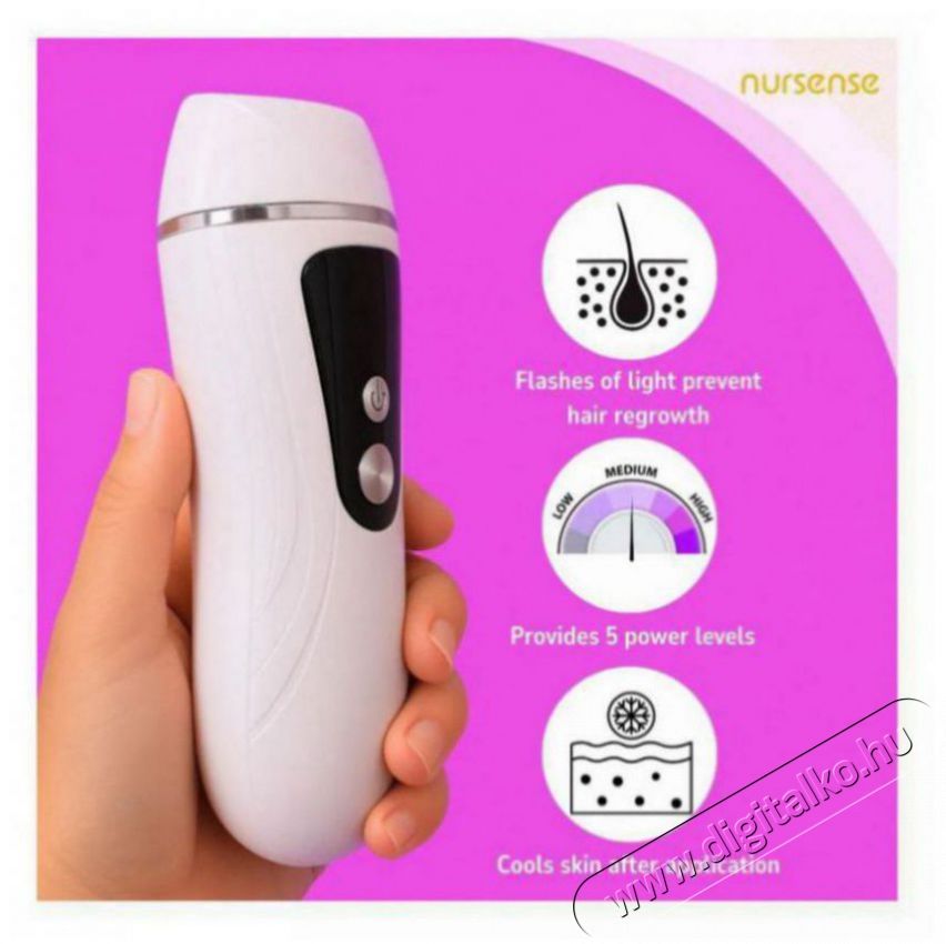 Nursense G18 IPL Sz&eacute;ps&eacute;g&aacute;pol&aacute;s / Eg&eacute;szs&eacute;g - Szőrtelen&iacute;tő / borotva - Tart&oacute;s szőrtelen&iacute;tő - 512107