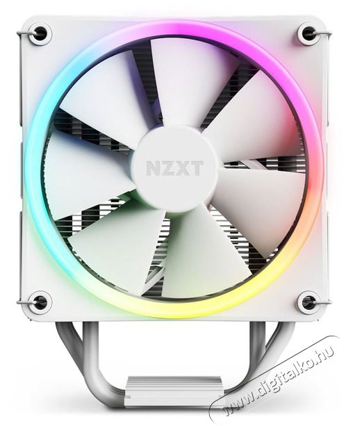 NZXT T120 120mm RGB feh&eacute;r processzor hűtő Iroda &eacute;s sz&aacute;m&iacute;t&aacute;stechnika - Sz&aacute;m&iacute;t&oacute;g&eacute;p tartoz&eacute;k - Processzor - 497989