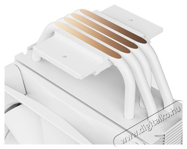 NZXT T120 120mm RGB feh&eacute;r processzor hűtő Iroda &eacute;s sz&aacute;m&iacute;t&aacute;stechnika - Sz&aacute;m&iacute;t&oacute;g&eacute;p tartoz&eacute;k - Processzor - 497989