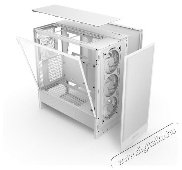 NZXT H5 Flow RGB (2024) feh&eacute;r RGB (t&aacute;p n&eacute;lk&uuml;li) ablakos mATX h&aacute;z Iroda &eacute;s sz&aacute;m&iacute;t&aacute;stechnika - Sz&aacute;m&iacute;t&oacute;g&eacute;p tartoz&eacute;k - Sz&aacute;m&iacute;t&oacute;g&eacute;ph&aacute;z - 516250