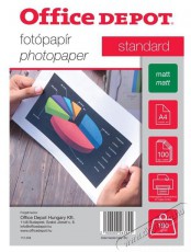 Office Depot Standard A4 180g matt 100db fotópapír Fotó-Videó kiegészítők - Kisméretű fotónyomtató - Fotópapír - 396966
