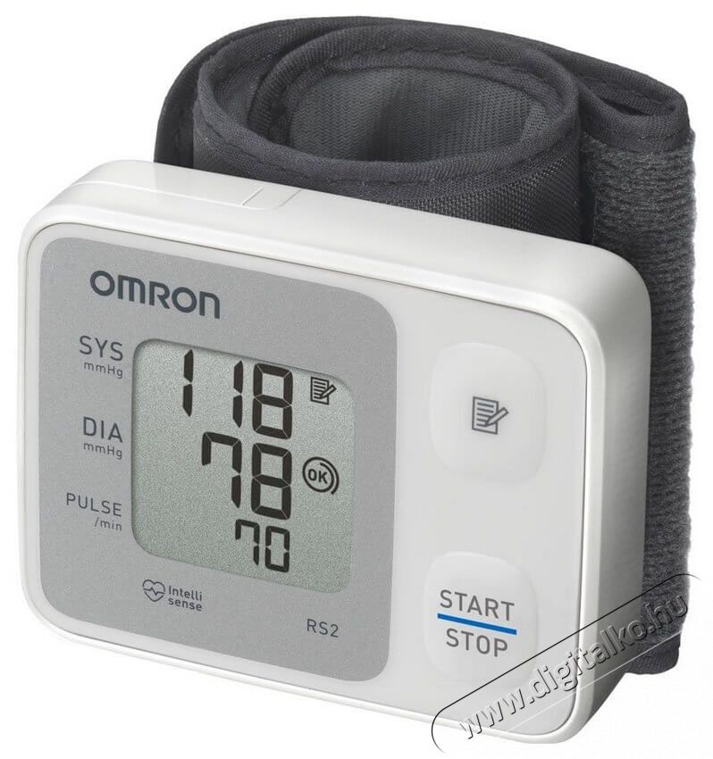Omron RS2 csukl&oacute;s v&eacute;rnyom&aacute;sm&eacute;rő Sz&eacute;ps&eacute;g&aacute;pol&aacute;s / Eg&eacute;szs&eacute;g - V&eacute;rnyom&aacute;sm&eacute;rő - Felkaros v&eacute;rnyom&aacute;sm&eacute;rő - 337490