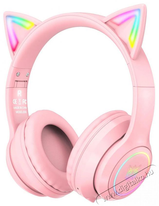 Onikuma B90 With Cat Ears Pink Audio-Video / Hifi / Multim&eacute;dia - F&uuml;l &eacute;s Fejhallgat&oacute;k - Fejhallgat&oacute; - 510145