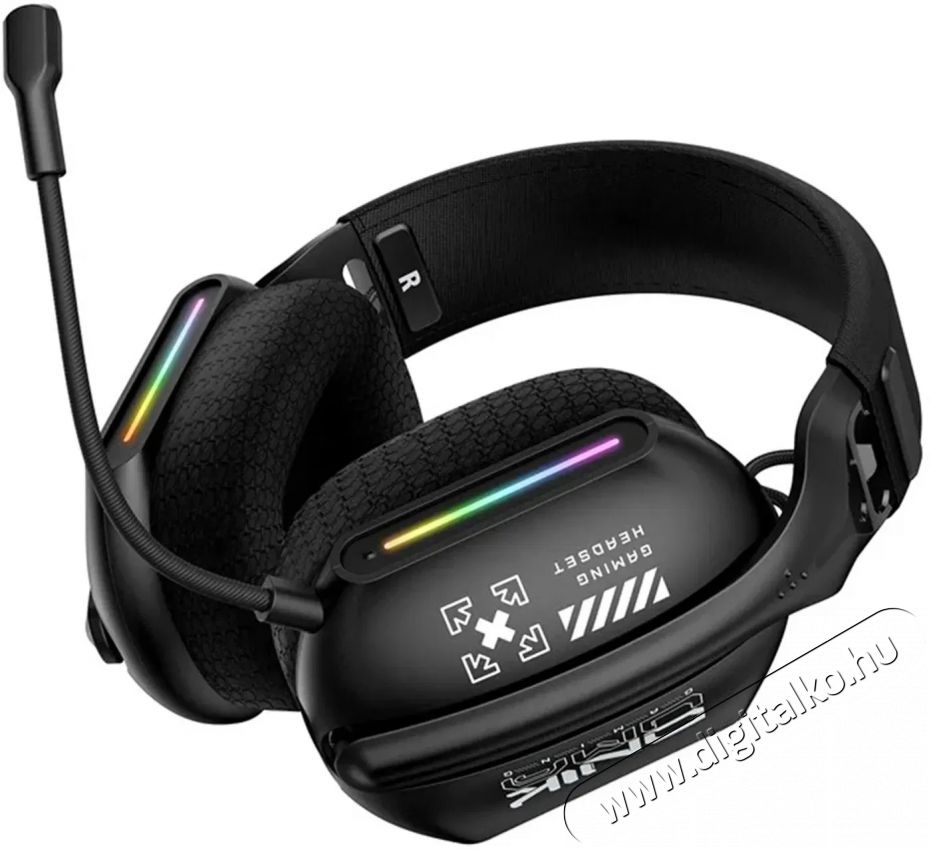 Onikuma GT808 Black Audio-Video / Hifi / Multim&eacute;dia - F&uuml;l &eacute;s Fejhallgat&oacute;k - Fejhallgat&oacute; mikrofonnal / headset - 518965