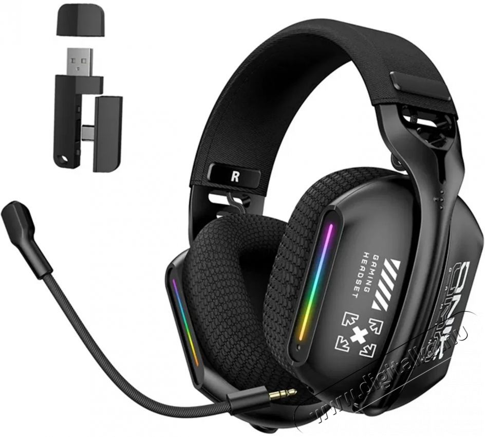 Onikuma GT808 Black Audio-Video / Hifi / Multim&eacute;dia - F&uuml;l &eacute;s Fejhallgat&oacute;k - Fejhallgat&oacute; mikrofonnal / headset - 518965