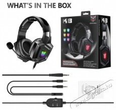 Onikuma K8 Black Audio-Video / Hifi / Multim&eacute;dia - F&uuml;l &eacute;s Fejhallgat&oacute;k - Fejhallgat&oacute; - 518968