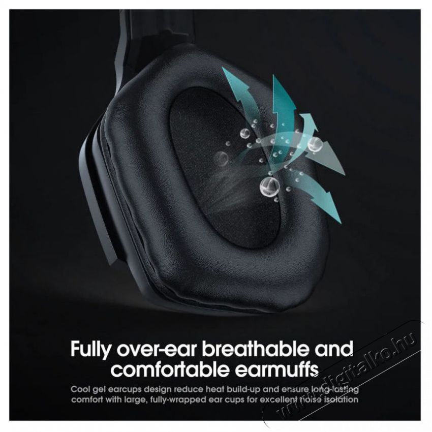 Onikuma B60 LED Wireless Bluetooth Gaming Headset Audio-Video / Hifi / Multim&eacute;dia - F&uuml;l &eacute;s Fejhallgat&oacute;k - Fejhallgat&oacute; mikrofonnal / headset - 529023