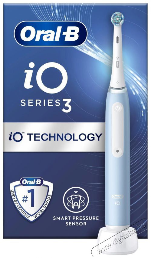 Oral-B iO3 elektromos fogkefe Ice Blue Sz&eacute;ps&eacute;g&aacute;pol&aacute;s / Eg&eacute;szs&eacute;g - Sz&aacute;j / fog &aacute;pol&aacute;s - Elektromos fogkefe - 493815