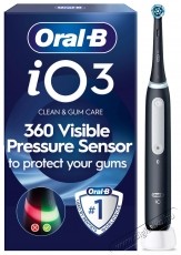 Oral-B iO3 elektromos fogkefe - Matt Black Sz&eacute;ps&eacute;g&aacute;pol&aacute;s / Eg&eacute;szs&eacute;g - Sz&aacute;j / fog &aacute;pol&aacute;s - Elektromos fogkefe - 494905