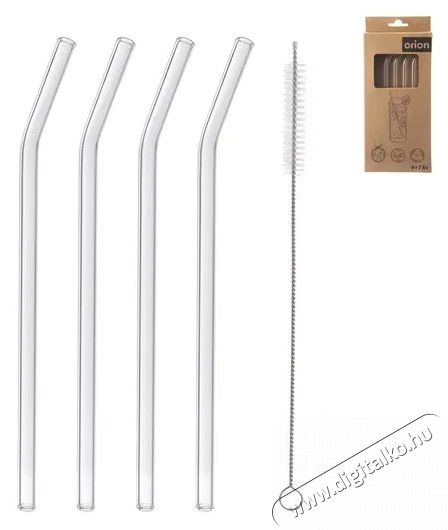 Orion Hajl&iacute;tott sz&aacute;lak 20 cm 4 db, boroszil. &uuml;veg + kefe Konyhai term&eacute;kek - Konyhai eszk&ouml;z - Egy&eacute;b konyhai eszk&ouml;z - 525509