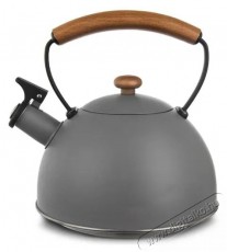 Orion Sípoló teáskanna, rozsdamentes acél, WOODEN 2,9 l szürke Konyhai termékek - Edény - Teáskanna - 528809