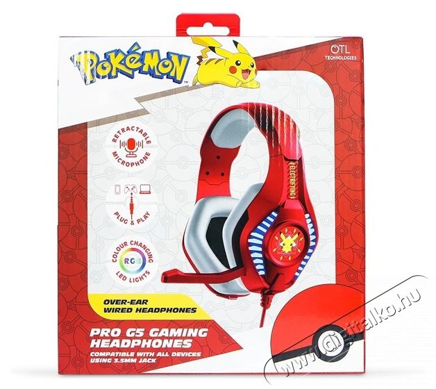 OTL PK0974 PRO G5 Pok&eacute;mon Electrifying vezet&eacute;kes gamer headset Audio-Video / Hifi / Multim&eacute;dia - F&uuml;l &eacute;s Fejhallgat&oacute;k - Fejhallgat&oacute; mikrofonnal / headset - 507392