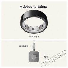 Oura Ring 4 Black, 12 Mobil / Kommunik&aacute;ci&oacute; / Smart - Okos eszk&ouml;z - Egy&eacute;b okos eszk&ouml;z - 527710