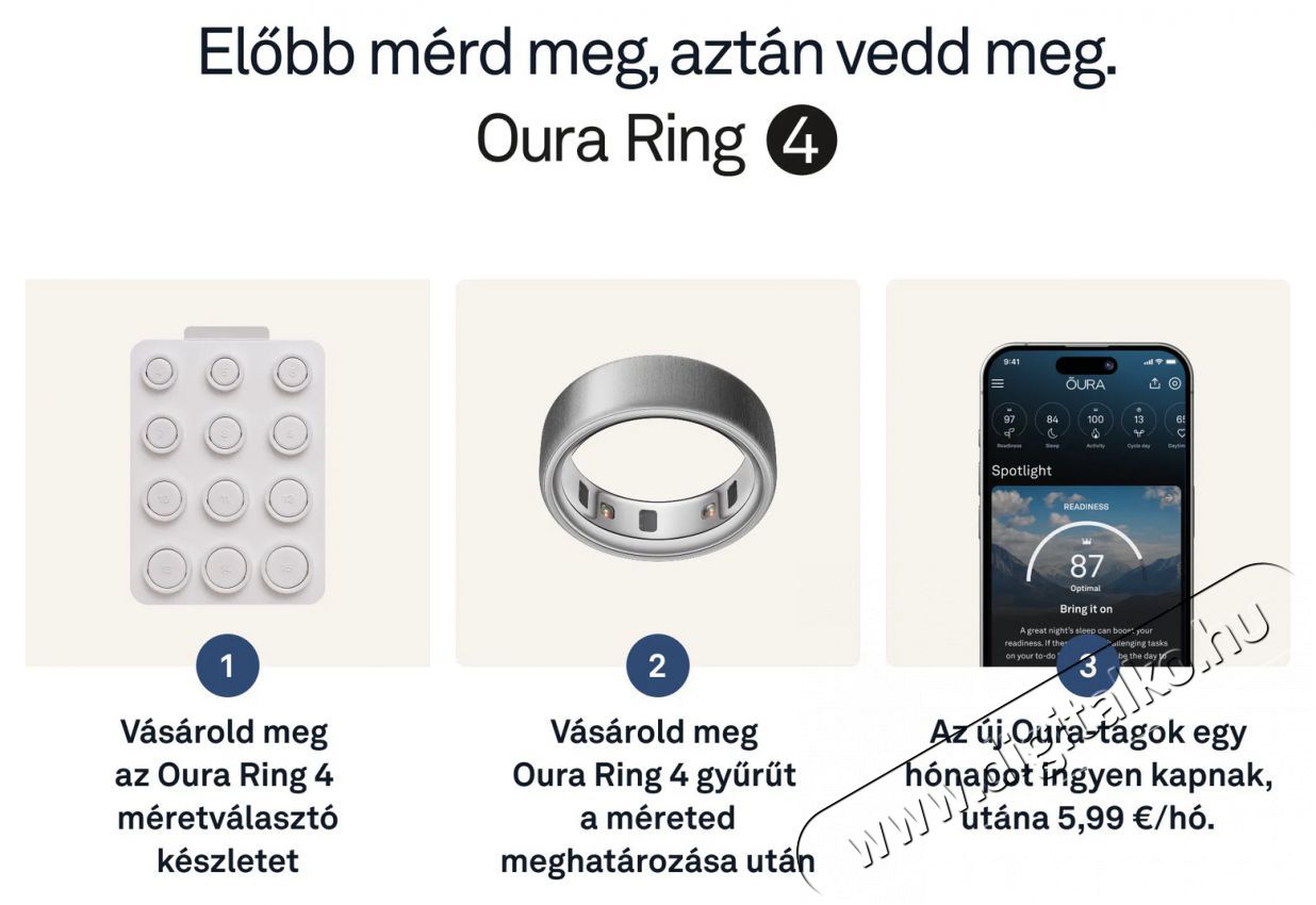 Oura Ring 4 Brushed Silver, 5 Mobil / Kommunik&aacute;ci&oacute; / Smart - Okos eszk&ouml;z - Egy&eacute;b okos eszk&ouml;z - 527727