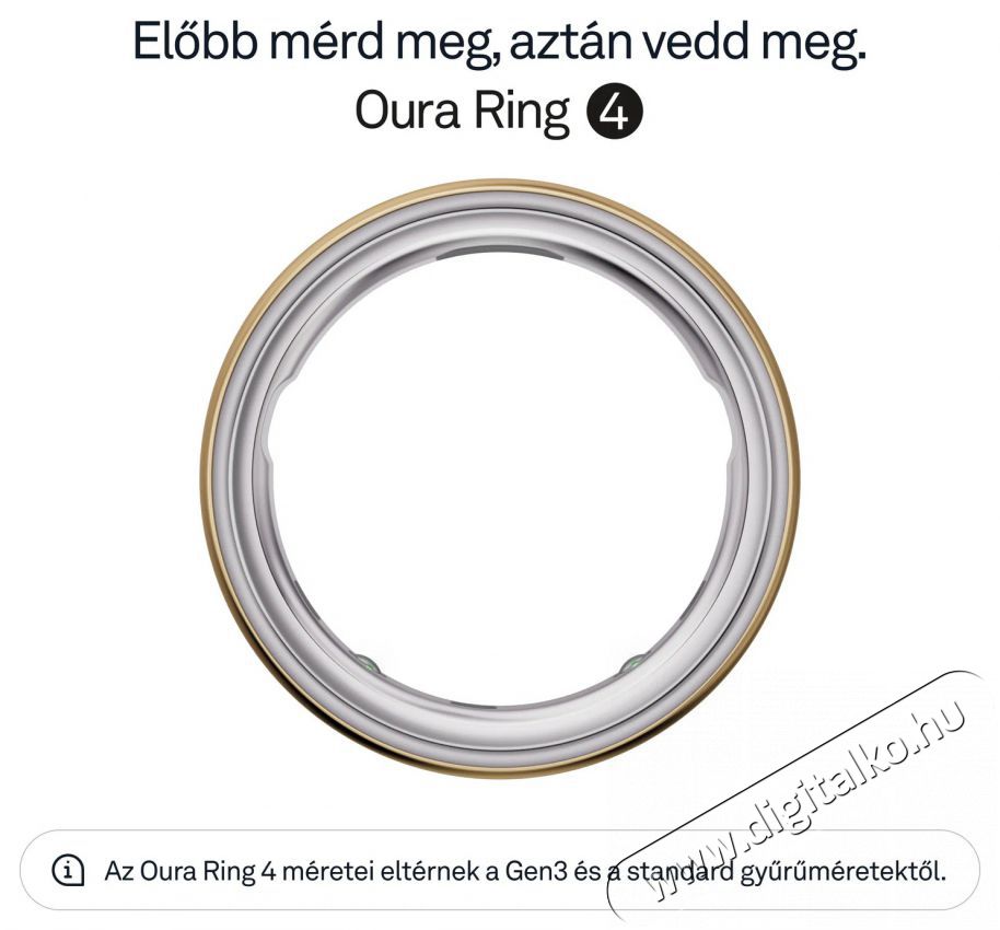 Oura Ring 4 Gold, 12 Mobil / Kommunik&aacute;ci&oacute; / Smart - Okos eszk&ouml;z - Egy&eacute;b okos eszk&ouml;z - 527734