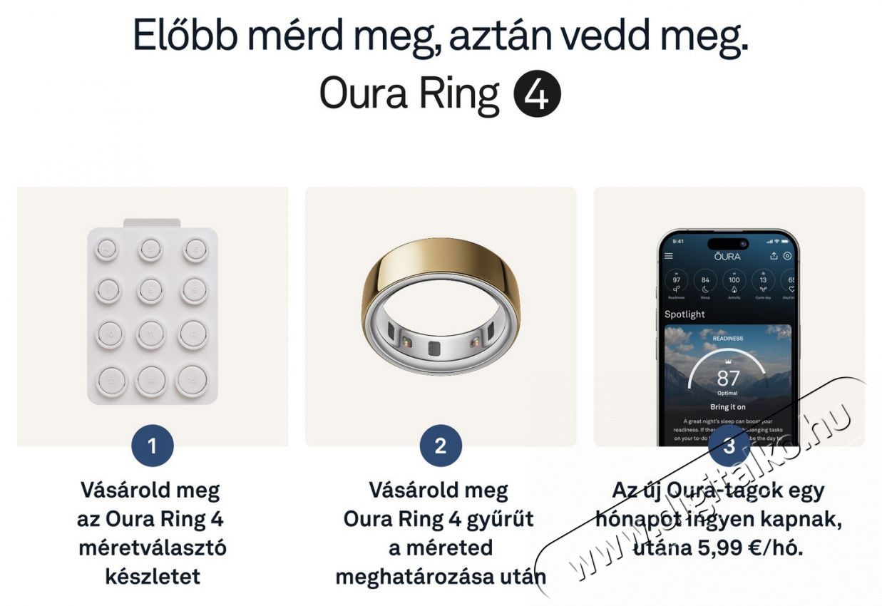 Oura Ring 4 Gold, 6 Mobil / Kommunik&aacute;ci&oacute; / Smart - Okos eszk&ouml;z - Egy&eacute;b okos eszk&ouml;z - 527740