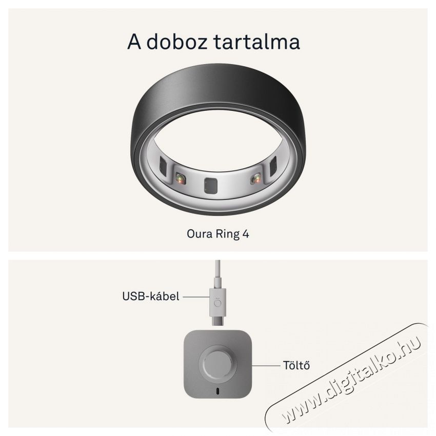 Oura Ring 4 Stealth, 15 Mobil / Kommunik&aacute;ci&oacute; / Smart - Okos eszk&ouml;z - Egy&eacute;b okos eszk&ouml;z - 527774