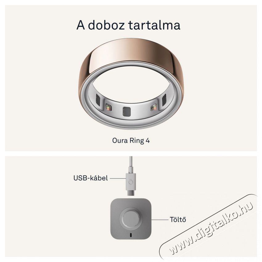 Oura Ring 4 Rose Gold, 14 Mobil / Kommunik&aacute;ci&oacute; / Smart - Okos eszk&ouml;z - Egy&eacute;b okos eszk&ouml;z - 527748