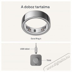 Oura Ring 4 Silver, 12 Mobil / Kommunik&aacute;ci&oacute; / Smart - Okos eszk&ouml;z - Egy&eacute;b okos eszk&ouml;z - 527758